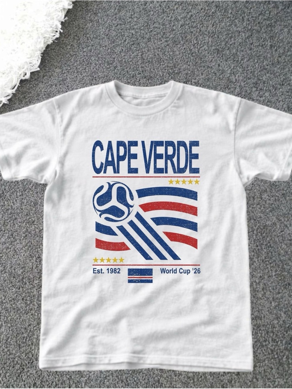Gildan White CapVerde Soccer Graphic Tee
